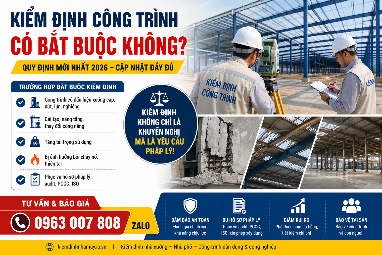 kiểm định công trình có bắt buộc không