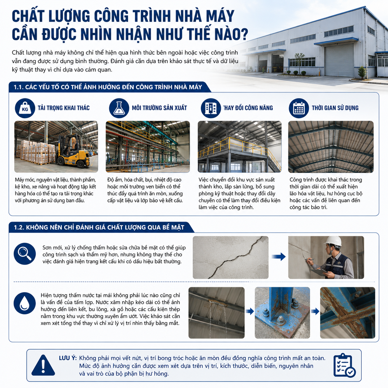 Chất lượng công trình nhà máy cần được nhìn nhận như thế nào?