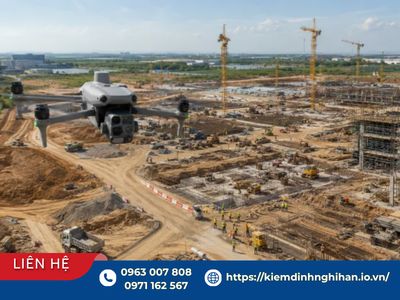 Thiết bị flycam quay chụp toàn cảnh công trường hỗ trợ khảo sát hiện trạng nhà xưởng
