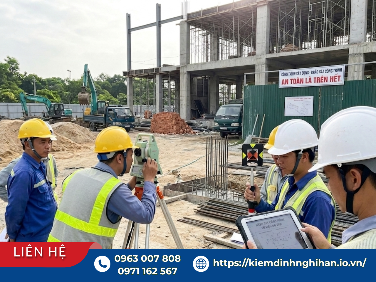 Kỹ sư đo đạc trắc địa công trình nhằm tránh sai lầm khi chọn đơn vị kiểm định nhà xưởng giá rẻ